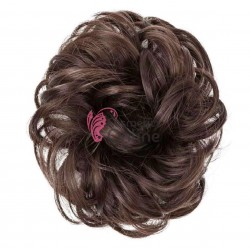 Coc modern din par artificial cu cleste AM991 - Saten Mediu